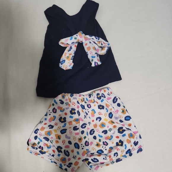 Infant Colorful Leopard Print Shorts Set - Picture 4 of 4